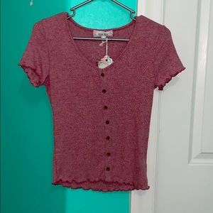 NWT Pink Rose Shirt